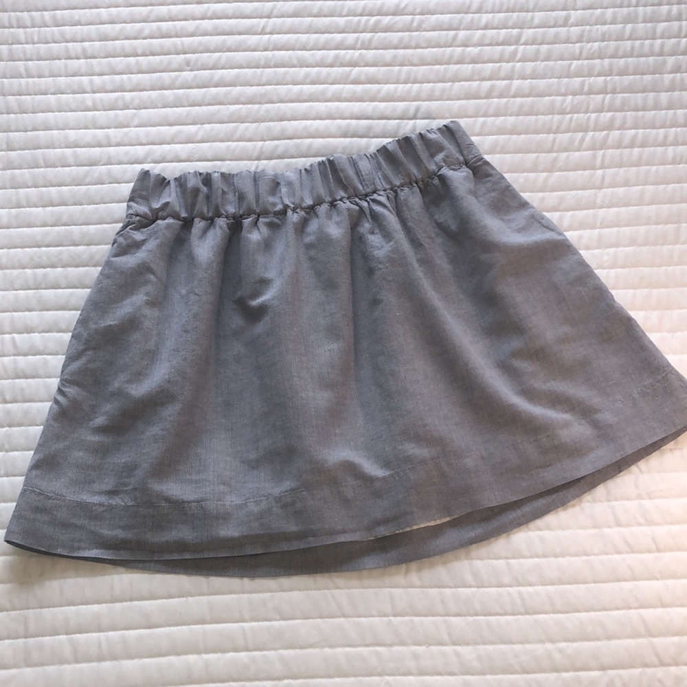 J Crew Light Blue/Gray Blend Blend Skirt